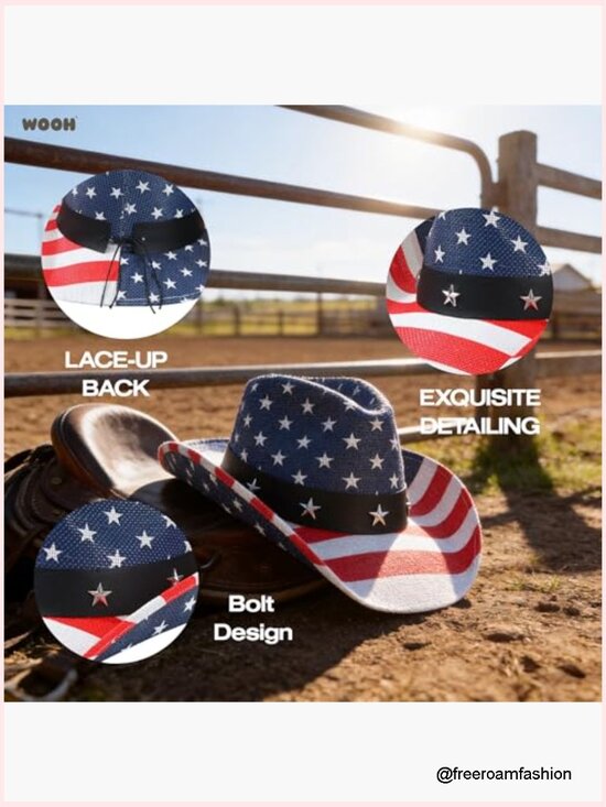 Straw Cowboy Hat, Western Denim Style, Sun Protection, Unisex